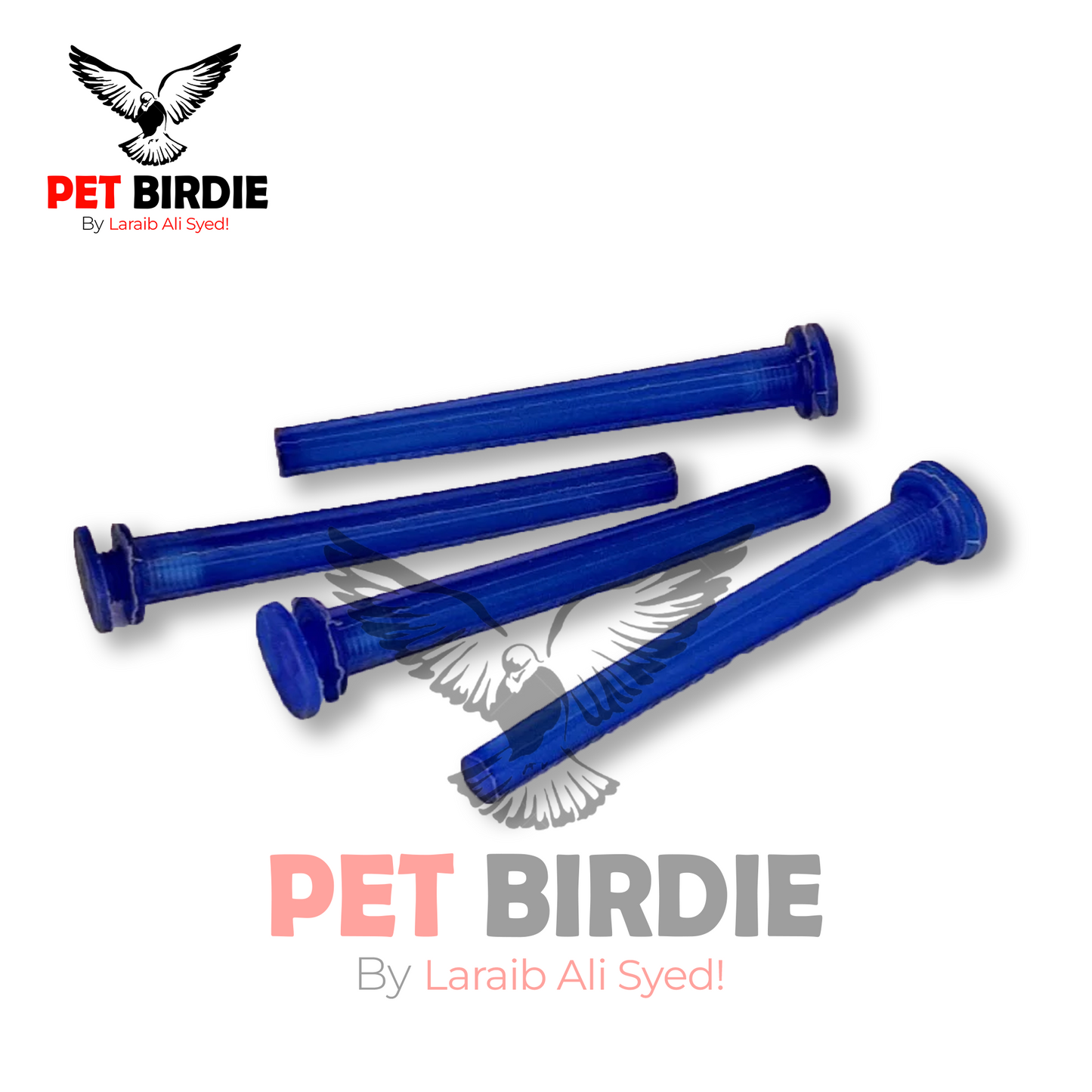Bird Plastic Perch With Nut - For Cage & Aviary