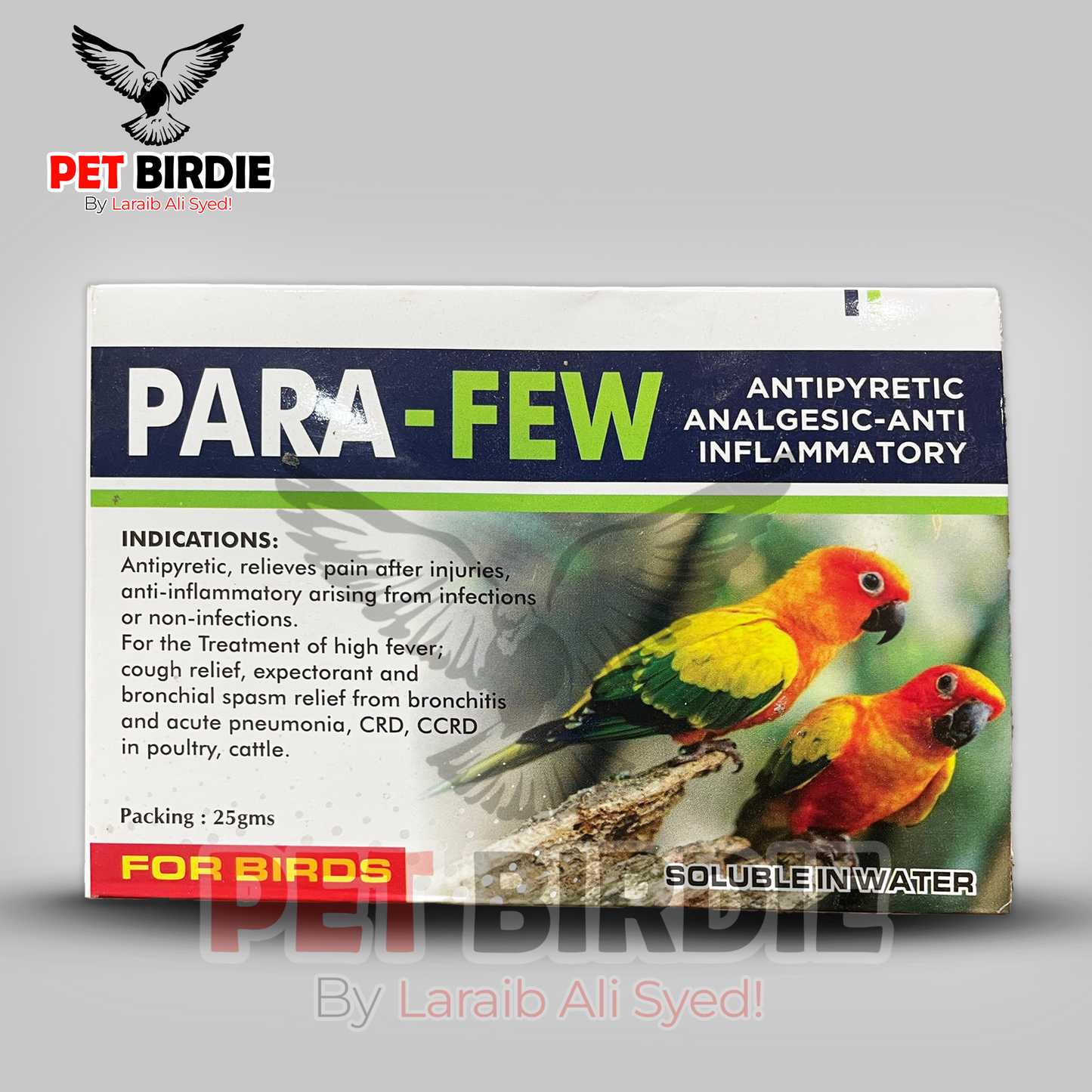 Para-Few Anti-Pyratic Anti-Analgestic Inflammatory Medicine For Birds