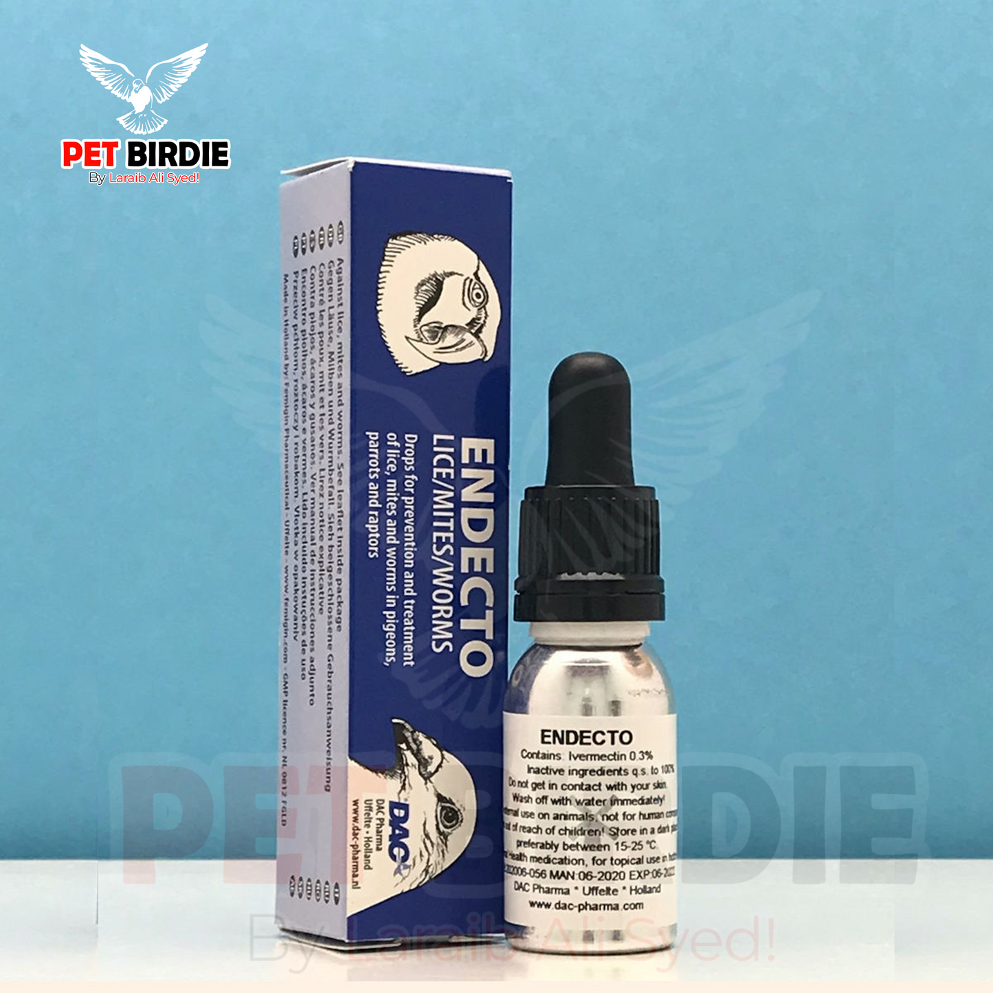 Endecto β Treatment of Luis/Mites & Worms in Birds