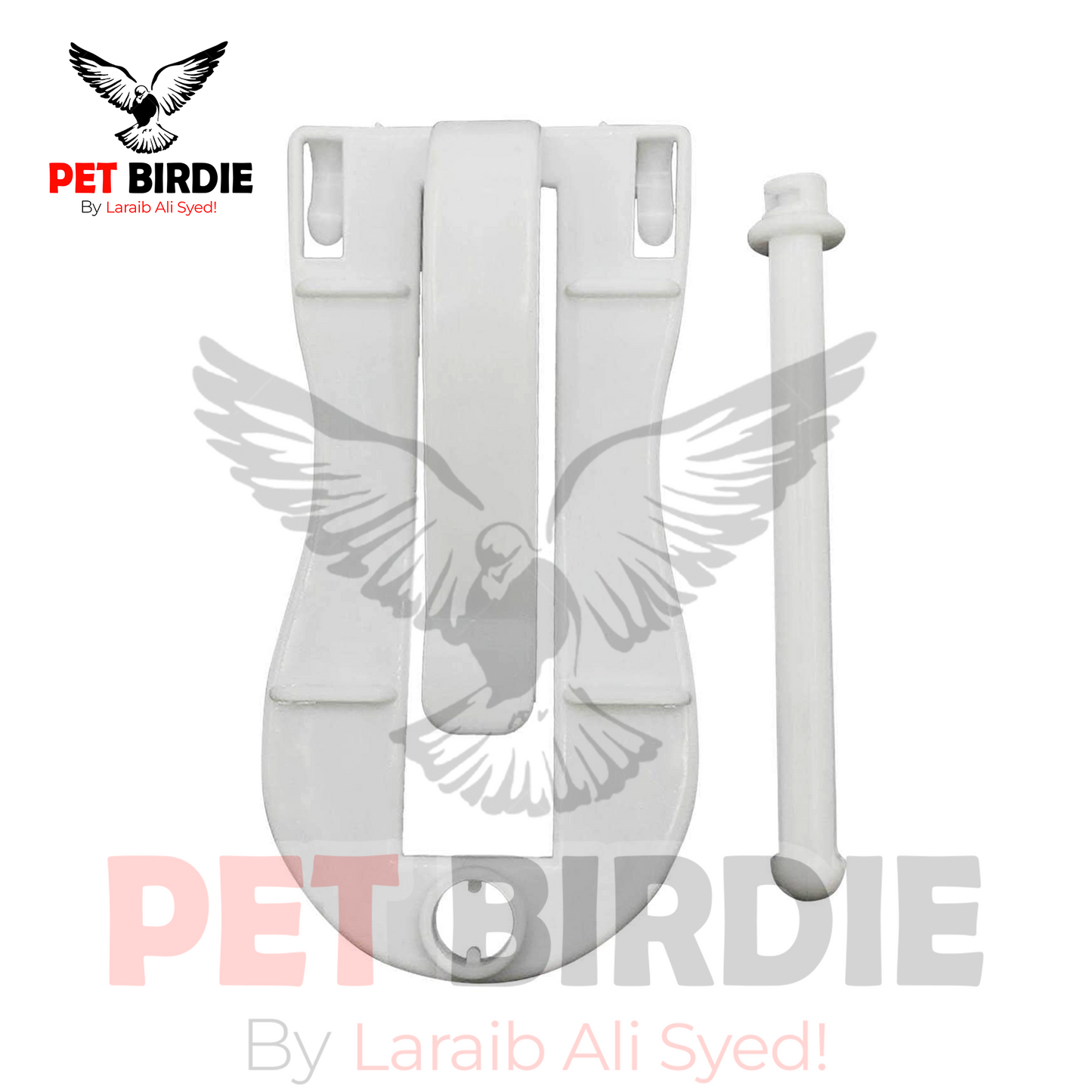 White Cuttle Holder for lovebirds