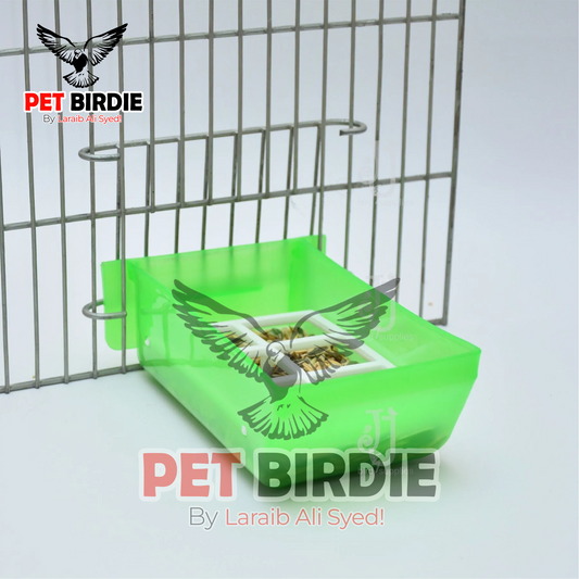 Feed Bowl With Fixed Grill - High Quality Seed Pot
